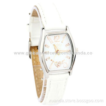 Customized logo women leather wrist watch, are best selling